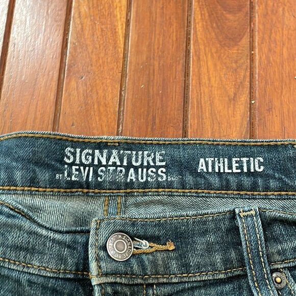 Levi's Signature Bootcut Men's Jeans Medium Wash Fading Size 36x30 - Picture 4 of 6